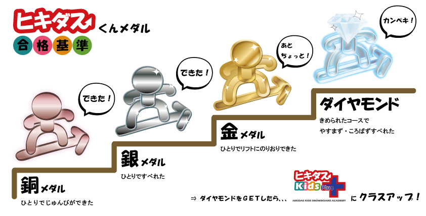 ヒキダスメダル合格基準